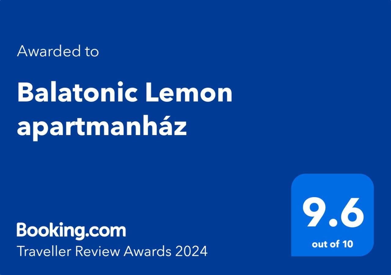 Balatonic Lemon Apartmanhaz Siófok Buitenkant foto